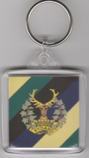 Gordon Highlanders plastic key ring - Click Image to Close