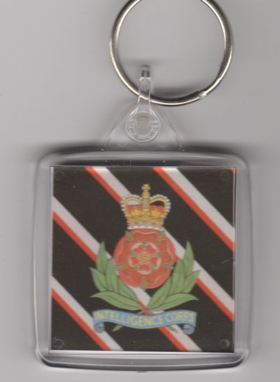 Intelligence Corps plastic key ring - Click Image to Close