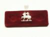 Queen's Royal Regiment (lamb and flag) lapel pin