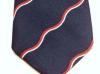 Royal Naval Volunteer Reserve (Wavy) polyester striped tie