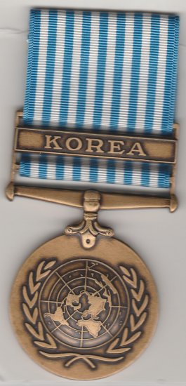 United Nations Korea full sized medal - Click Image to Close