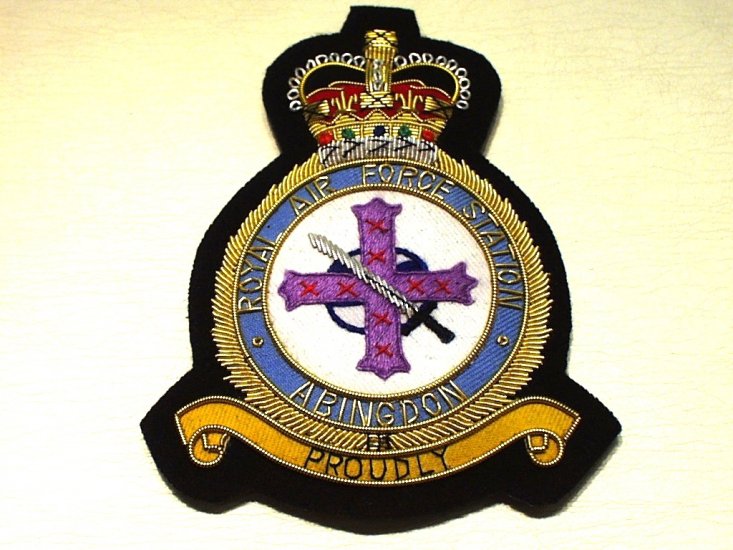 RAF Station Abingdon blazer badge - Click Image to Close