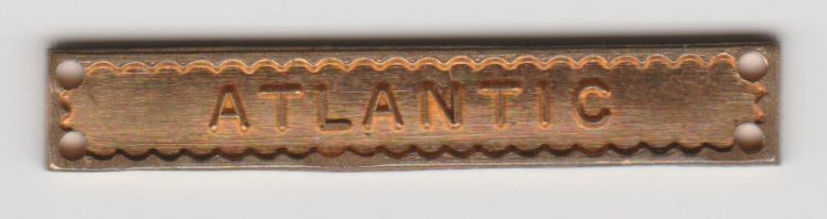 Atlantic full sized medal bar - Click Image to Close