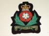 Intelligence Corps Queens crown blazer badge
