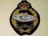 Royal Tank Regiment Queens Crown blazer badge 160