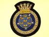 HMS Manchester wire blazer badge