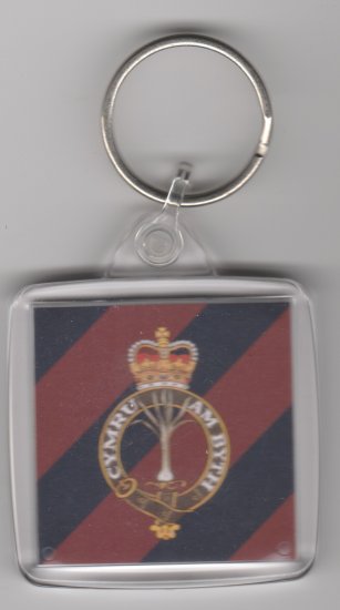 Welsh Guards plastic key ring - Click Image to Close