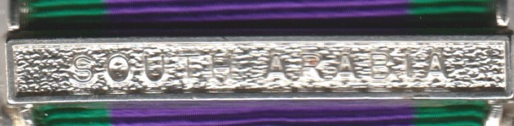 South Arabia full sized medal bar - Click Image to Close