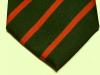 King's Royal Rifle Corps polyester striped tie