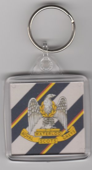 Royal Scots Greys plastic key ring - Click Image to Close