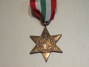 Italy Star full size copy medal - Click Image to Close