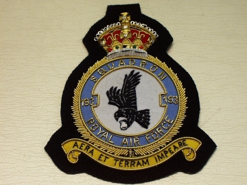 193 Sqdn KC RAF wire blazer badge - Click Image to Close
