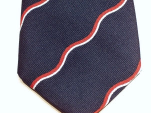 Royal Naval Volunteer Reserve (Wavy) polyester striped tie - Click Image to Close