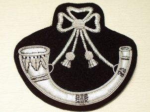 The Light Infantry all Silver blazer badge - Click Image to Close
