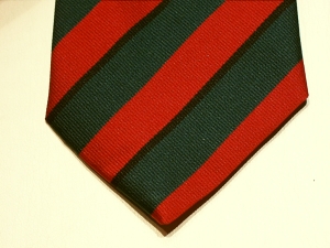 Loyal Regiment (North Lancashire) polyester striped tie - Click Image to Close