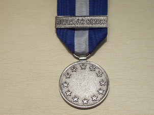 EU ESDP Eufor Rd Congo planning and support miniature medal - Click Image to Close