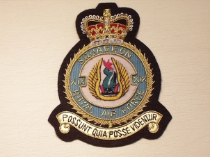 19 Squadron QC RAF blazer badge - Click Image to Close