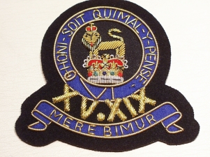 15th/19th King's Royal Hussars blazer badge - Click Image to Close