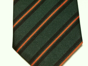 Gurkha Brigade polyester striped tie - Click Image to Close
