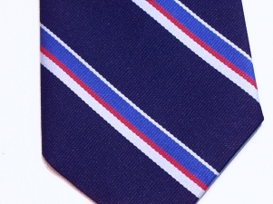 Royal Air Force Association polyester striped tie - Click Image to Close