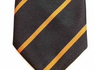 Devonshire and Dorset Regiment polyester striped tie - Click Image to Close