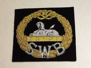 South Wales Borderers blazer badge - Click Image to Close