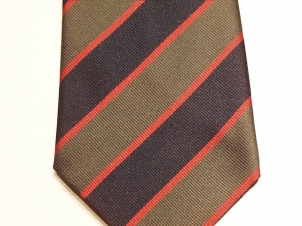 Queen's Royal Regiment (West Surrey) polyester striped tie - Click Image to Close