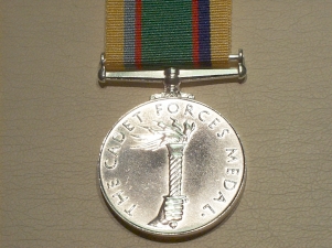 Cadet Forces Medal Elizabeth II full size copy medal - Click Image to Close