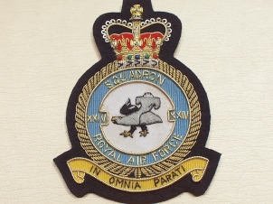 24 Squadron QC RAF blazer badge - Click Image to Close