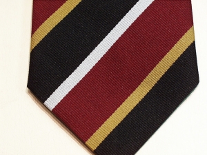 York and Lancaster Regiment polyester striped tie - Click Image to Close