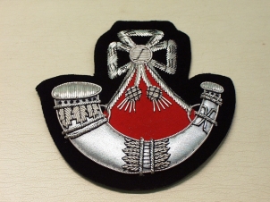 Light Infantry Silver and Red blazer badge - Click Image to Close