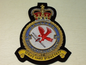 66 Squadron RAF Regt blazer badge - Click Image to Close