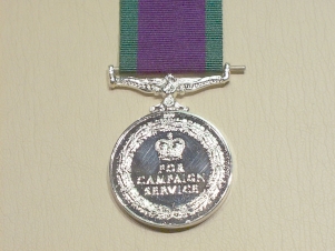 Campaign Service Medal (GSM 1962 Onwards) miniature medal - Click Image to Close