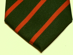 King's Royal Rifle Corps polyester striped tie - Click Image to Close