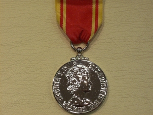 Fire Service Exemplary Elizabeth II full size copy medal - Click Image to Close