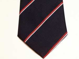 Royal Navy polyester striped tie - Click Image to Close