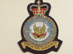 57 Sqdn QC RAF wire blazer badge - Click Image to Close