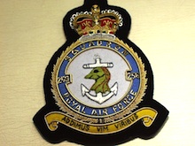 256 Squadron RAF QC wire blazer badge - Click Image to Close