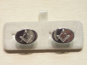 Masonic Sterling Silver cufflinks - Click Image to Close