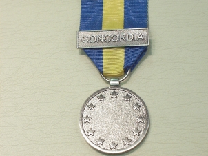 EU ESDP bar Concordia HQ & Forces full size medal - Click Image to Close