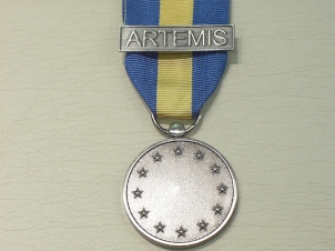 EU ESDP bar Artemis HQ & Forces full size medal - Click Image to Close