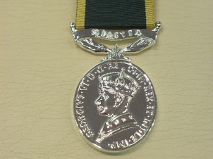 Efficiency medal George VI bar Militia full size copy medal - Click Image to Close