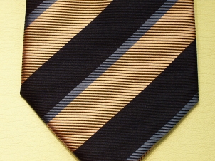 Cavalry Club silk striped tie - Click Image to Close