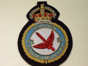 601 Aux Sqdn RAF KC blazer badge - Click Image to Close