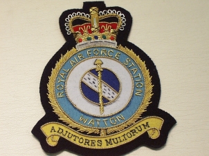 RAF Station Watton blazer badge - Click Image to Close