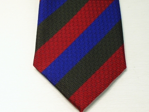 Royal Welsh Regiment (new) non crease silk stripe tie - Click Image to Close