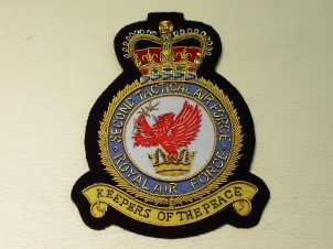 2nd RAF Tactical Air Force QC blazer badge - Click Image to Close