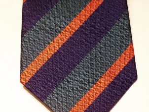 Royal Irish Regiment non crease silk striped tie 144 - Click Image to Close
