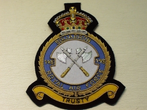 148 Squadron KC RAF blazer badge - Click Image to Close