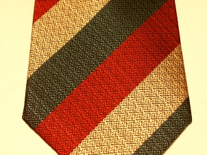 Mercian Regiment (country) non crease silk stripe tie bes - Click Image to Close